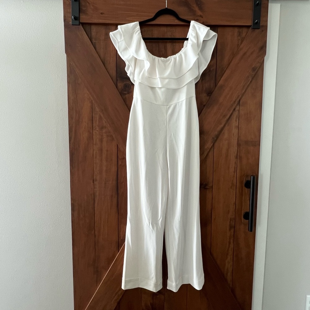 Catherine Malandrino White Jumpsuit - Size 4